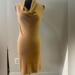 Neiman Marcus cowl neck/sleeveless cashmere dress